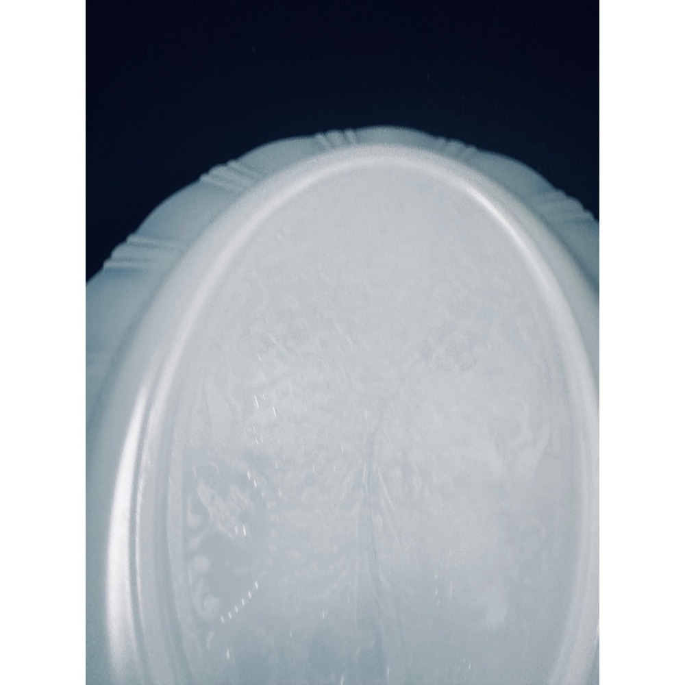 2 MacBeth-Evans Monax American Sweetheart etched Platters 13" Opalescent Glass - Picture 7 of 16